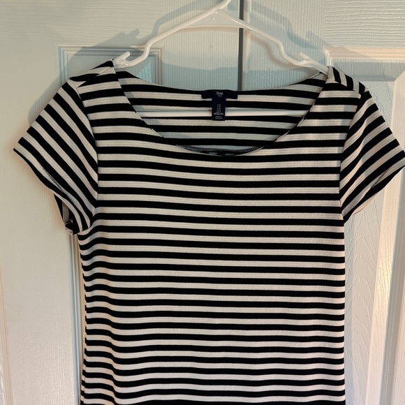GAP Black and White Striped Mini Dress - Picture 3 of 5